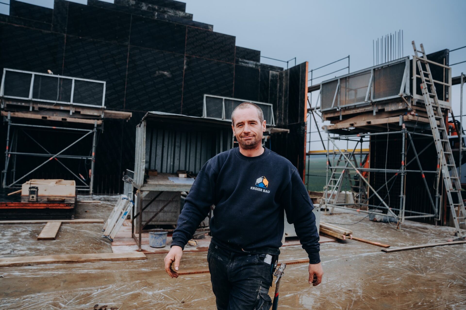 Mitarbeiter von Krojer Bau bei der Arbeit – Teamporträt 39