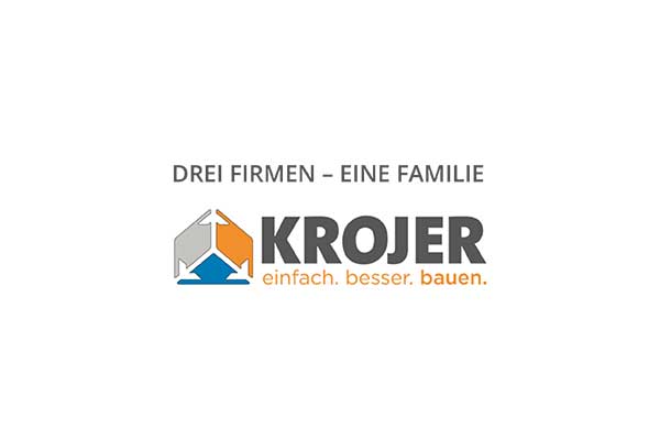 Cover der Firmenbroschüre von Krojer Bau – Leistungen, Referenzen und Team